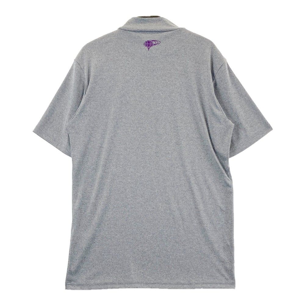 サイズ：M BEAMS GOLF ビームスゴルフ  ハイネック 半袖Tシャツ  グレー系 [240101485108] ゴルフウェア メンズ ストスト BEAMS GOLF ビームスゴルフ ハイネック 半袖Tシャツ グレー系 M