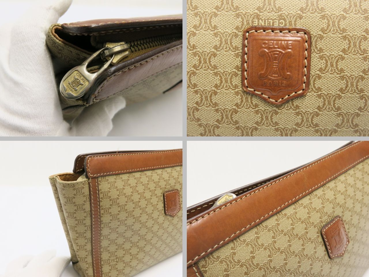 CELINE マカダム柄ポーチ セリーヌ マカダム柄 ポーチ CELINE 18695503 - メルカリ