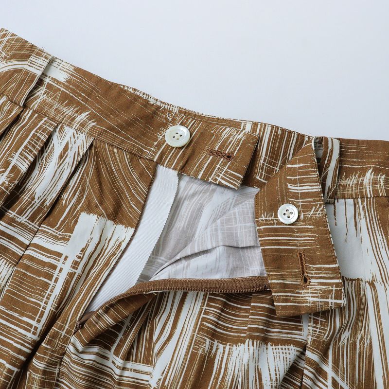 【新品】マーガレットハウエル ブラシペイントのプリントスカート 2020SS MARGARET HOWELL ペイントプリント スカート