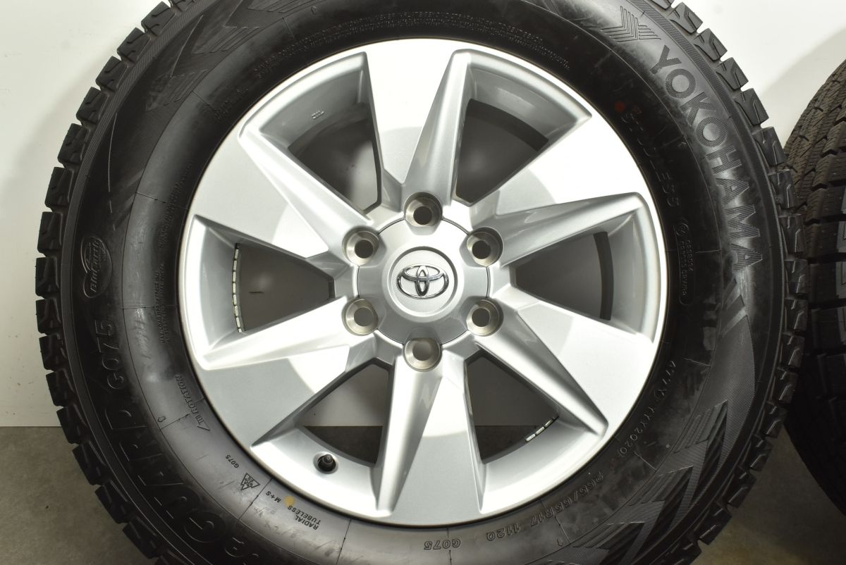 バリ溝 スタッドレス】トヨタ 150 プラド 純正 17in 7.5J+25 PCD139.7