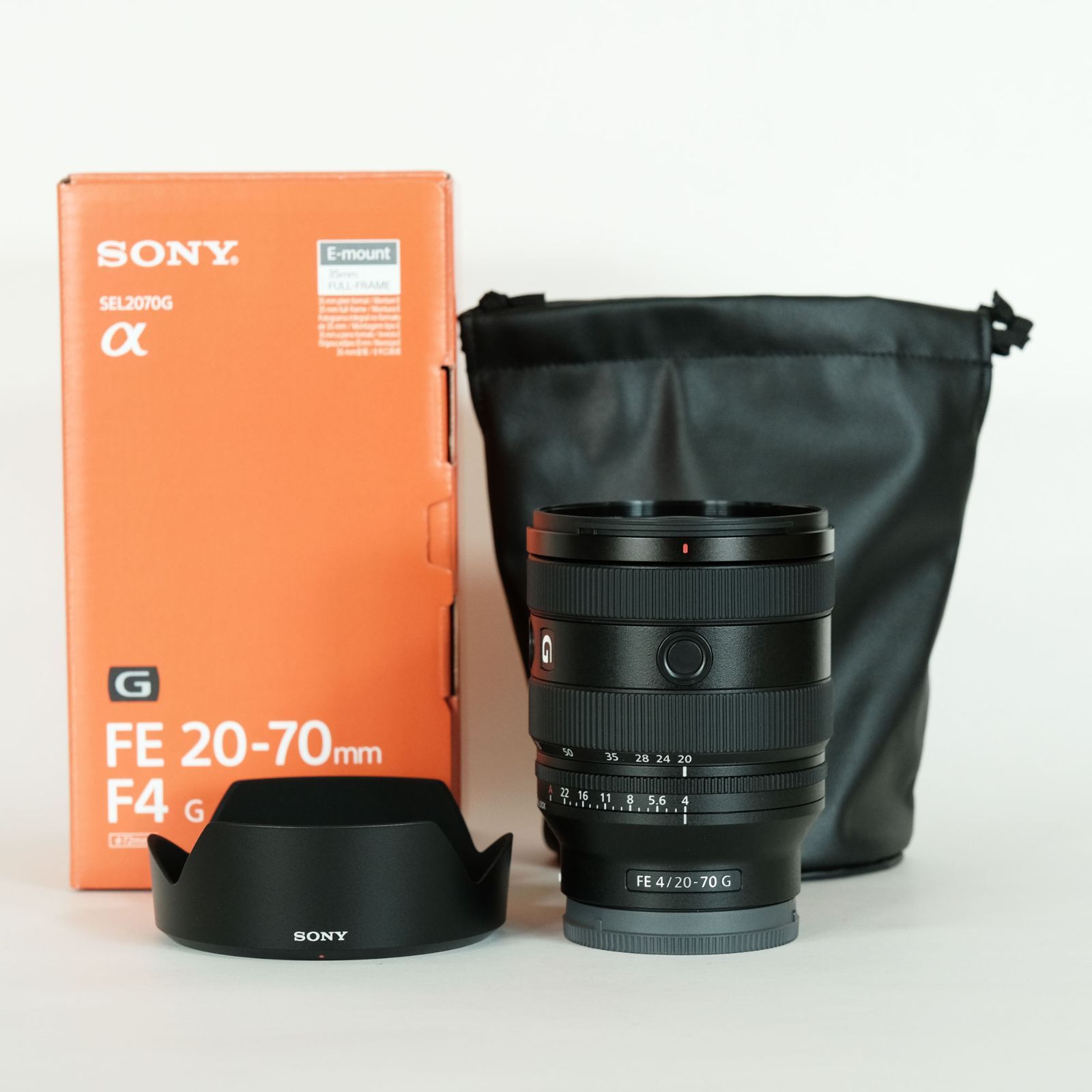 未使用に近い FE Sony 20-70mm こなし F4 G
