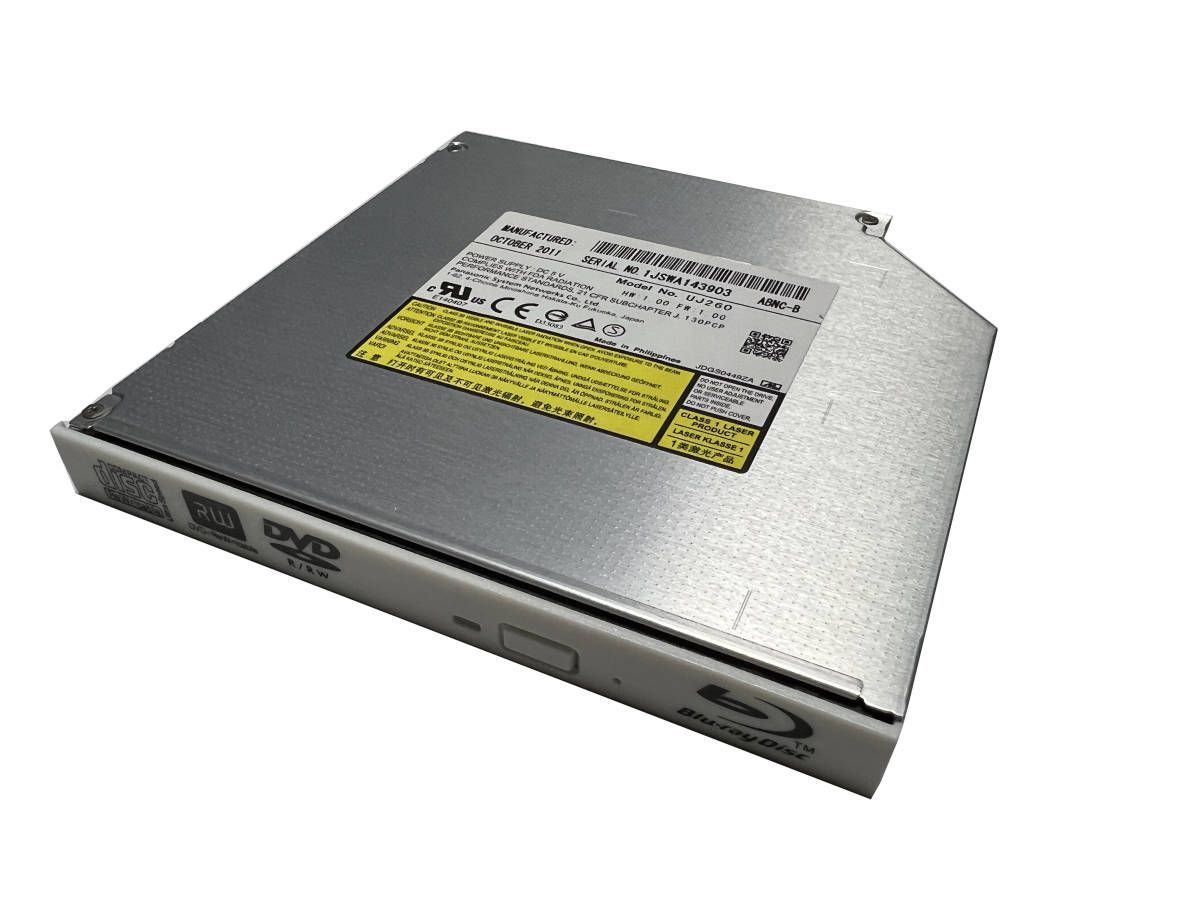 【動作品】Blu-ray 内蔵ドライブ UJ240 UJ260ブルーレイドライブ 中古品 動作品 Panasonic UJ260 内蔵型/12.7mm/Blu-rayドライブ