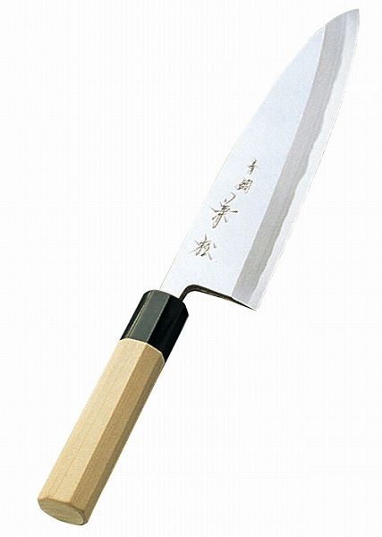 青二鋼 出刃庖丁 兼松作 18cm 0569100