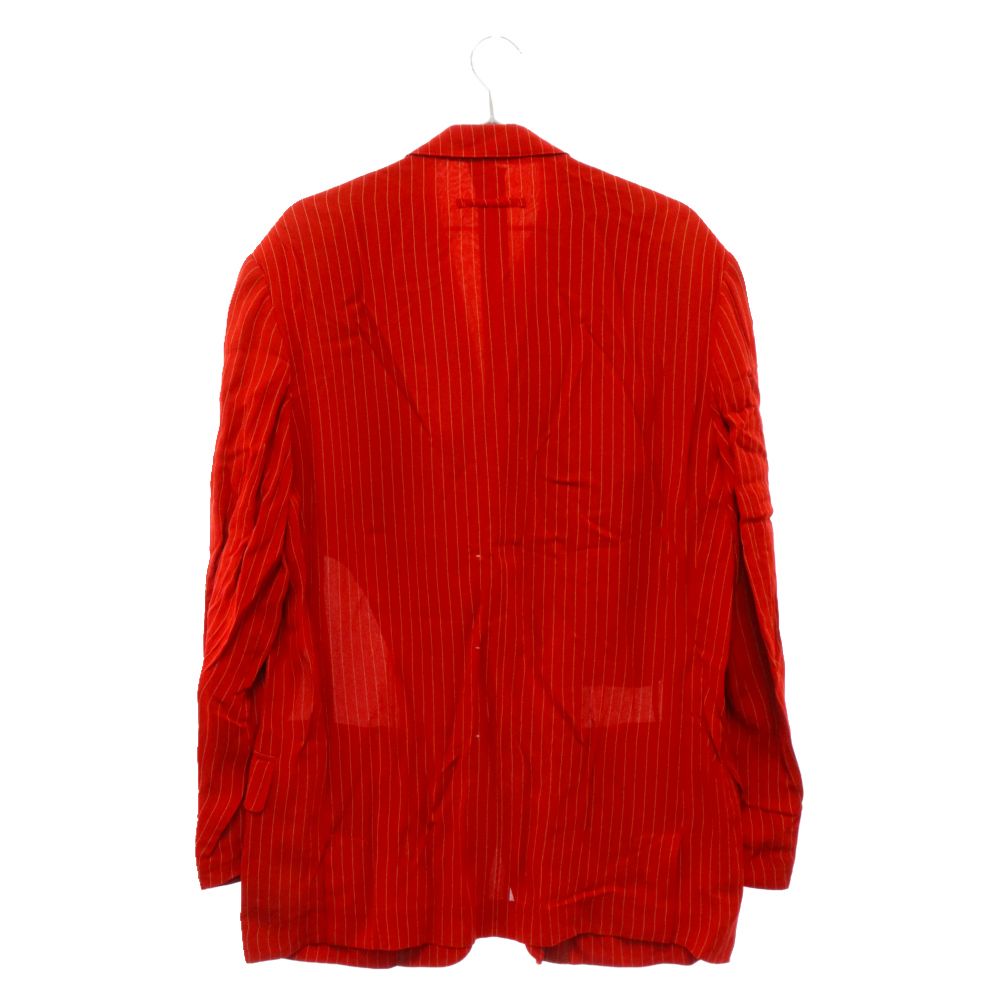 Jean Paul GAULTIER HOMME / テーラードジャケット/46/牛革/RED Jean Paul Gaultier HOMME (ジャンポールゴルチエ オム) ストライプ