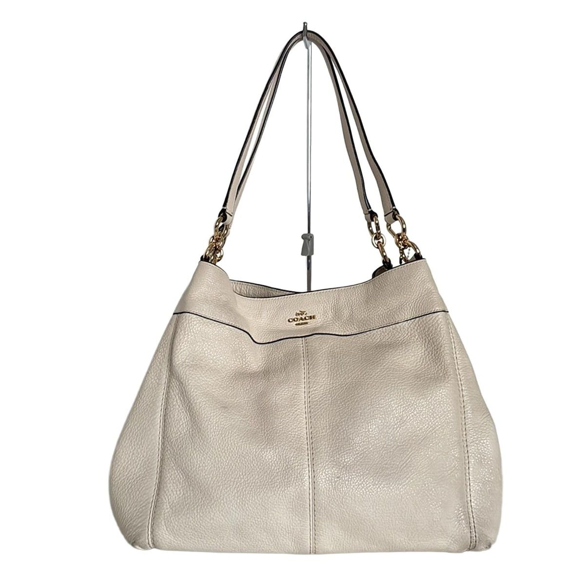 COACH コーチ ショルダーバッグ ペブルレザーレキシーショルダー F57545 アイボリー レザー