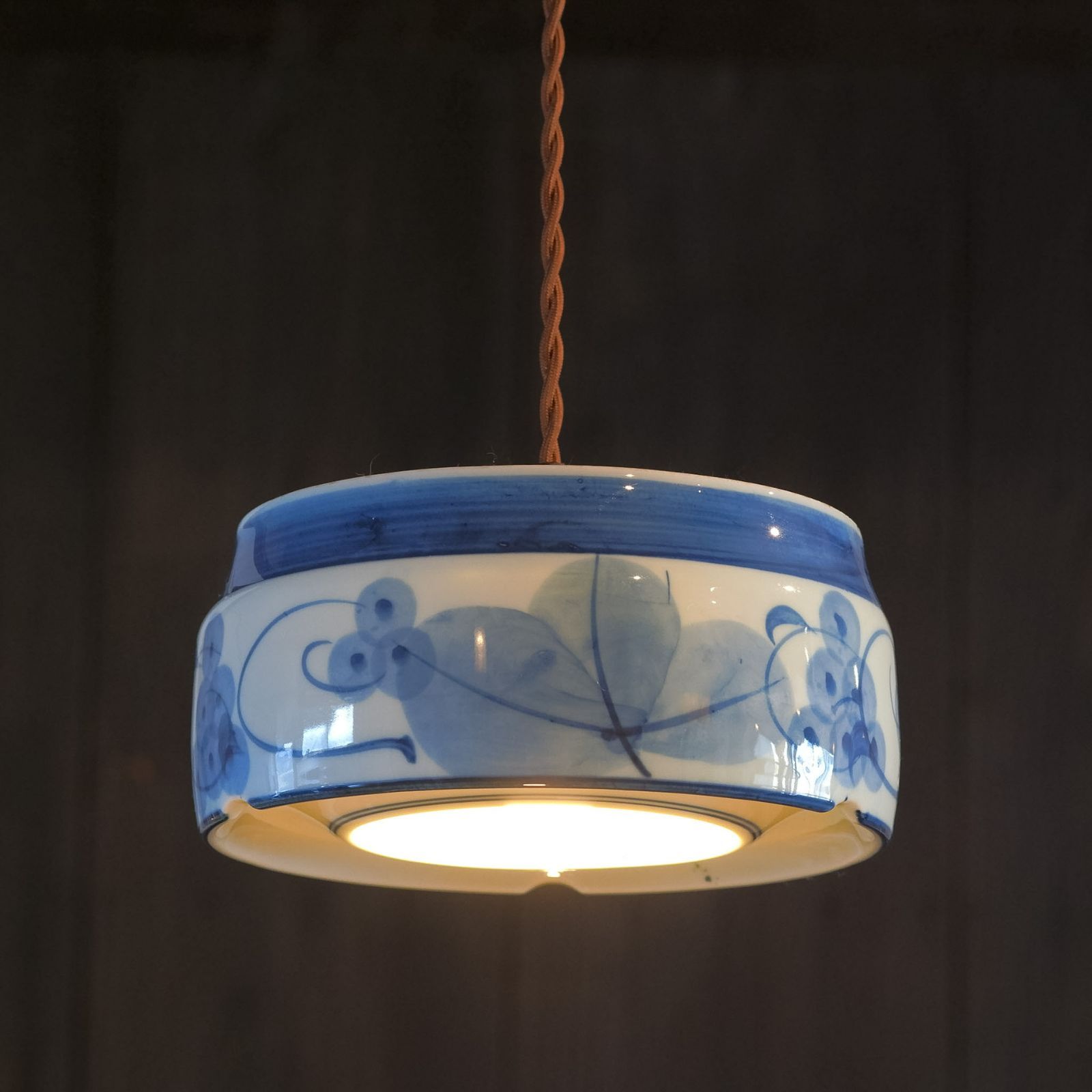 有田焼｜清陶苑｜葡萄｜染付｜ペンダントライト