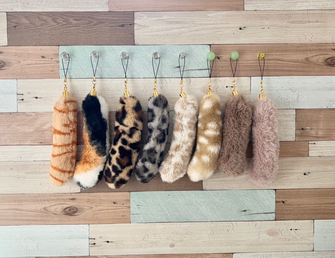 ねこのしっぽキーホルダー ねこしっぽアクリルキーホルダー