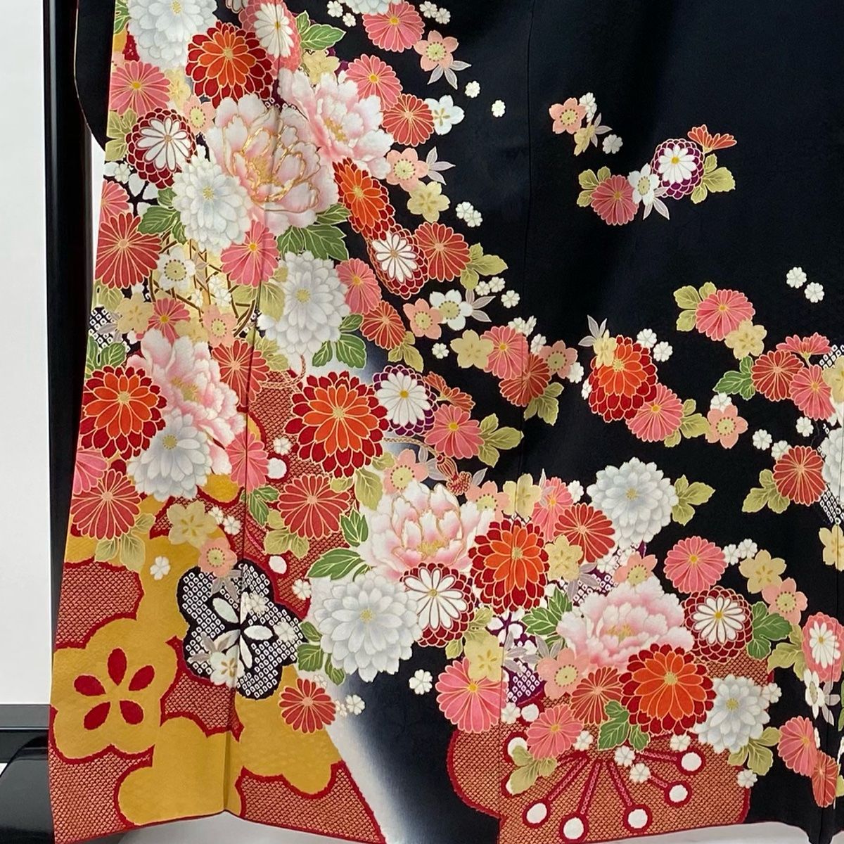 振袖　広衿　袷　金彩　裄長　ロング丈　裄67.5cm　丈162.5cm 振袖 広衿 袷 金彩 裄長 ロング丈 裄67.5cm 丈162.5cm