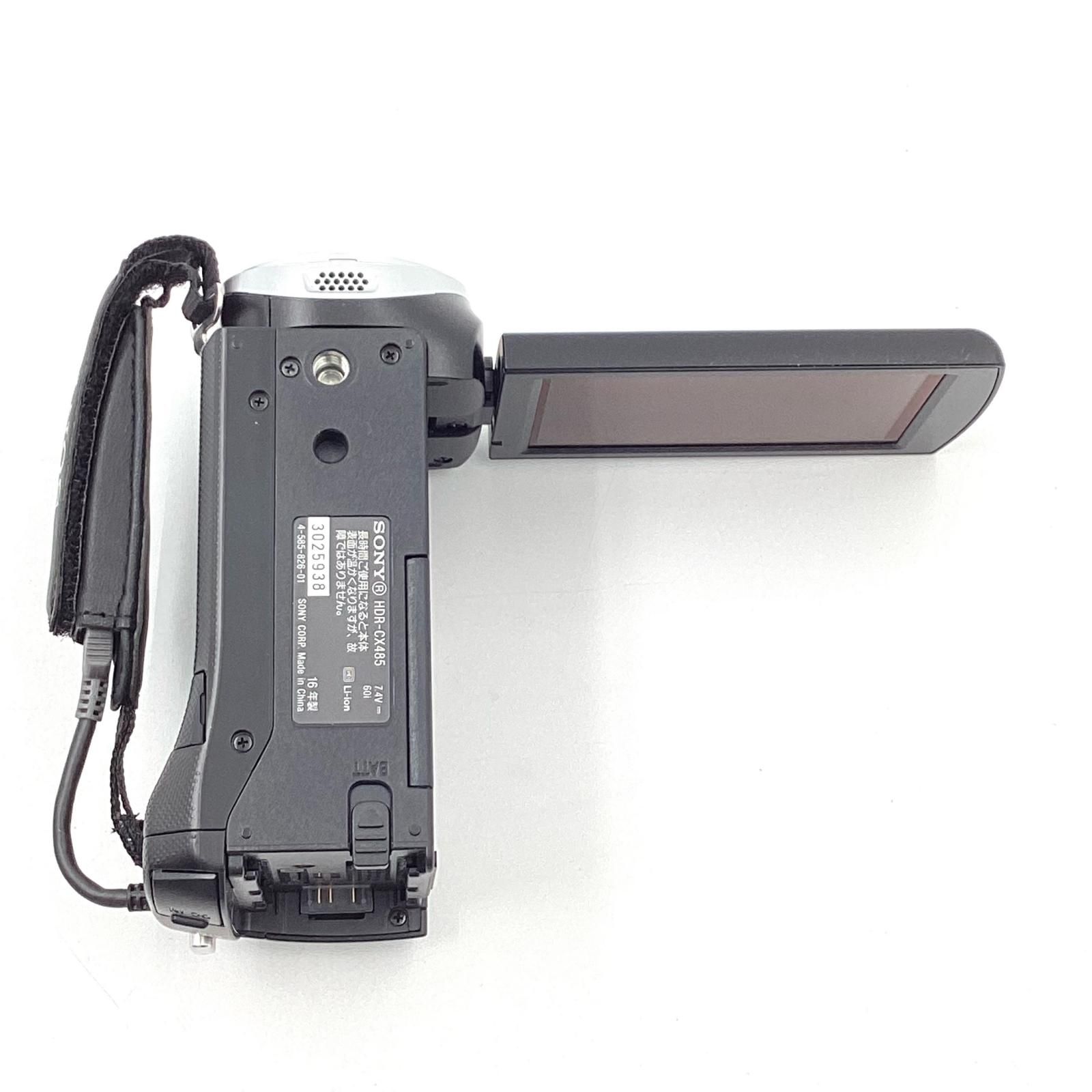 Sony HDR CX 485 ブラック 超 ハンドストラップ ビデオカメラ本体 