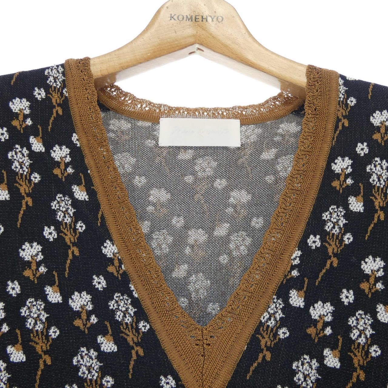 マメクロゴウチ Mame Kurogouchi ベスト Mame kurogouchi コード刺繍