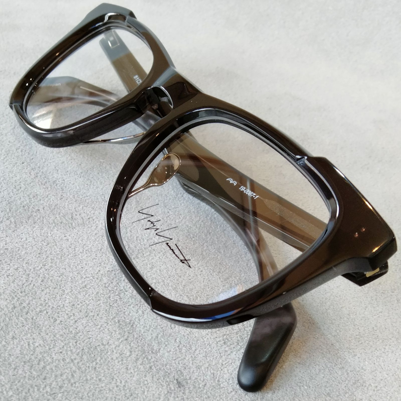 YOHJI YAMAMOTO（ヨウジヤマモト）EYEWEAR 19-0067/1.Clear Black-Fog Black - メルカリ