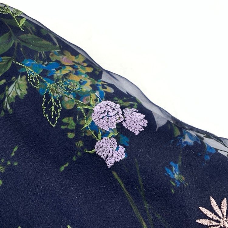 TOCCA トッカ FLOWER PICTURES ドレス オーガンジー刺繍