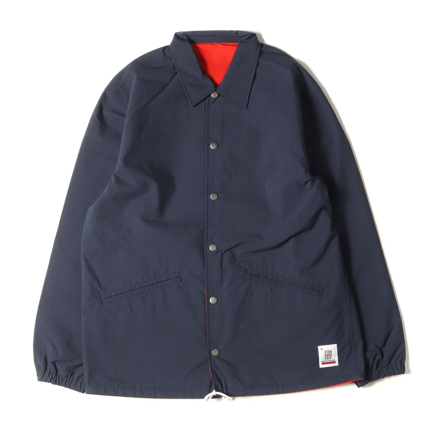 STANDARD CALIFORNIA スタンダードカリフォルニア ジャケット サイズ:L 20SS リバーシブル ナイロン コーチジャケット SD  Reversible Coach Jacket レッド ネイビー アウター ブルゾン 上着【メンズ】 - メルカリ