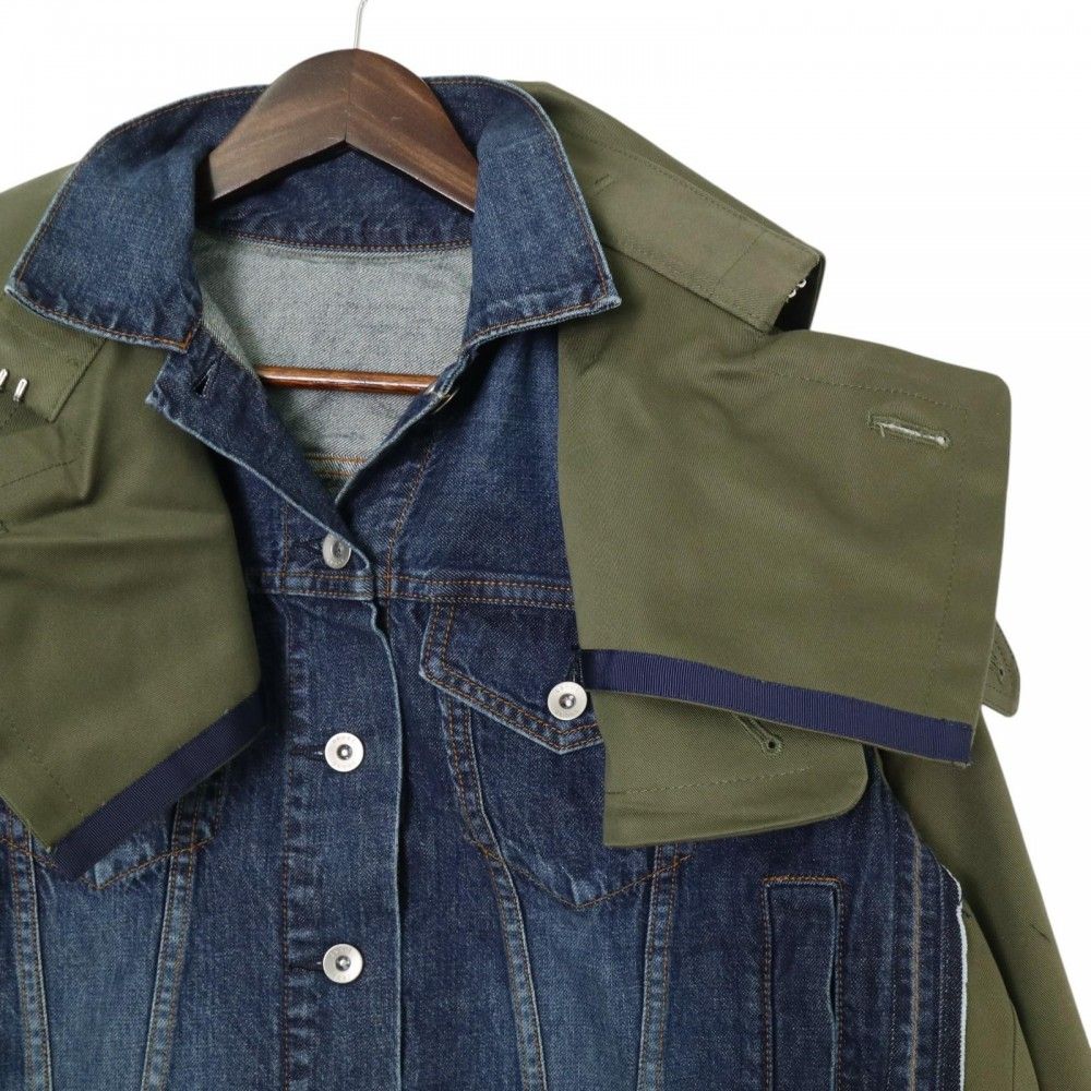 サカイ デニムジャケット レディース トレンチドッキング アウター 服  