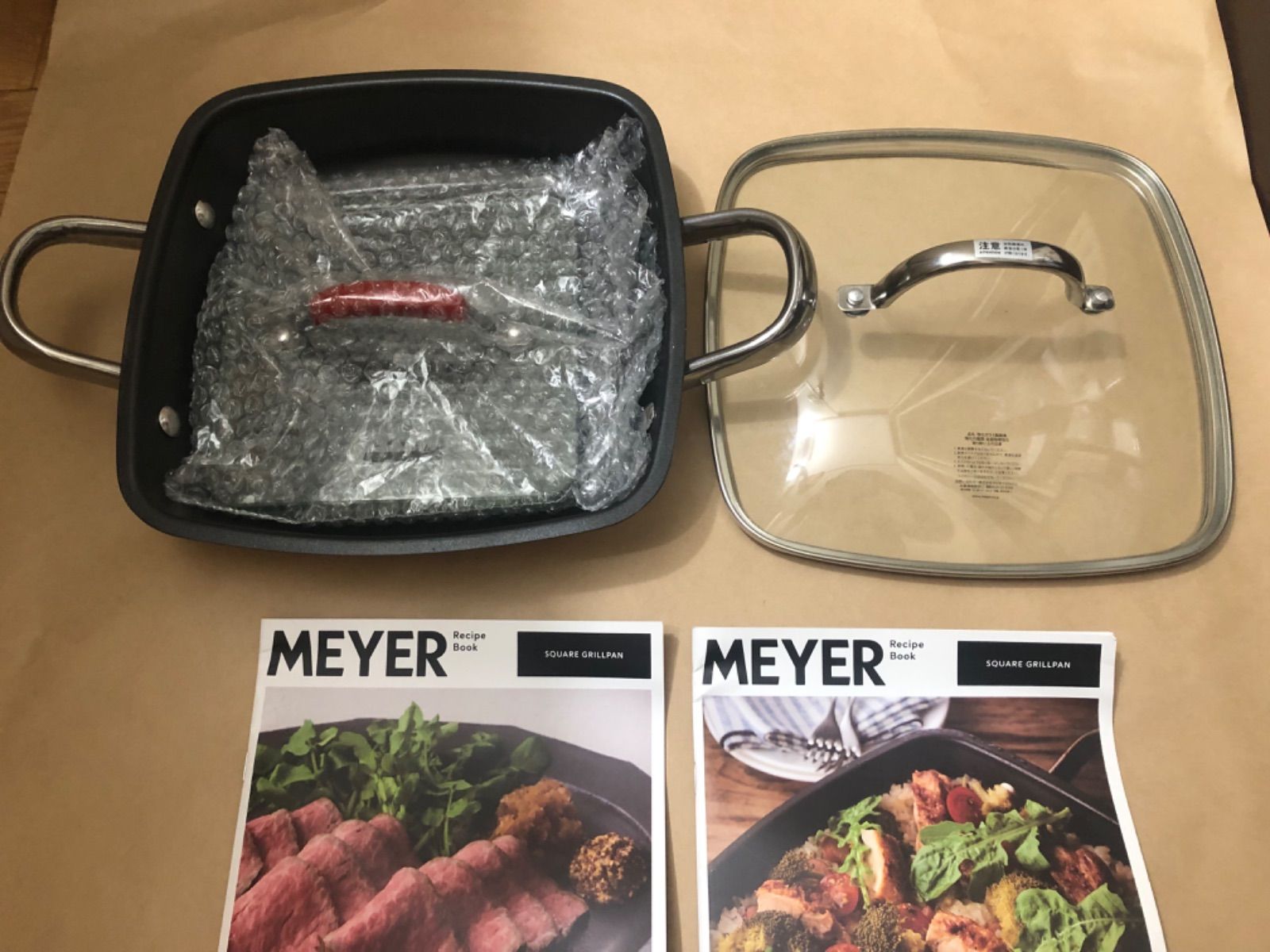 MEYER スクエアグリルパン 笠原将弘シェフレシピ付き MEYER/マイヤー スクエアグリルパン 限定レシピ 通販 - ディノス
