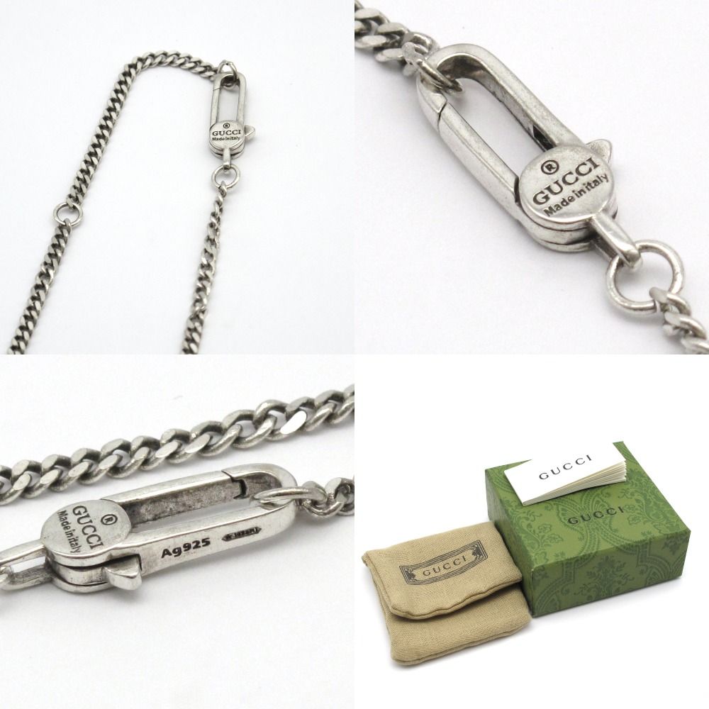 GUCCI グッチ ネックレス インフィニティノット ペンダント Ag