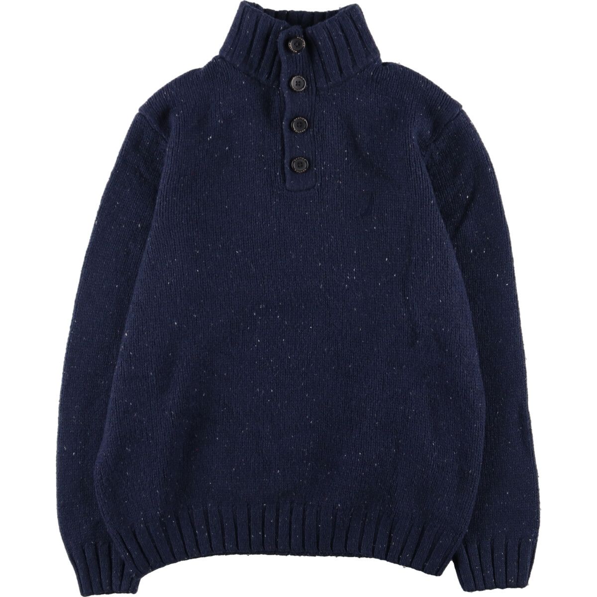 古着 ノーティカ NAUTICA ハーフボタン アクリルニットセーター メンズM/eaa370396