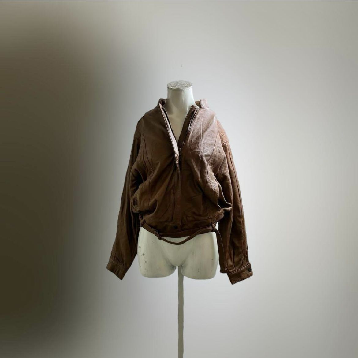 イタリア製 ヴィンテージ ヨーロッパ レザージャケット ブルゾン ライダース