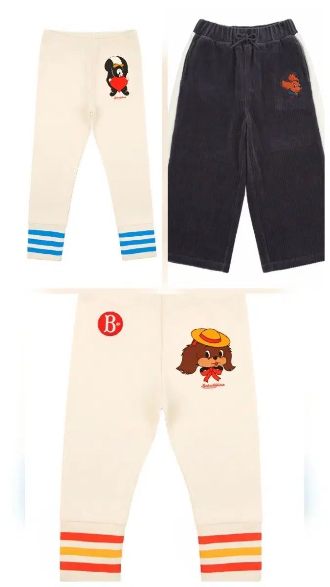 BEBE DE PINO ベベデピノ サイズ 100 ズボン 3 犬 まとめ売り