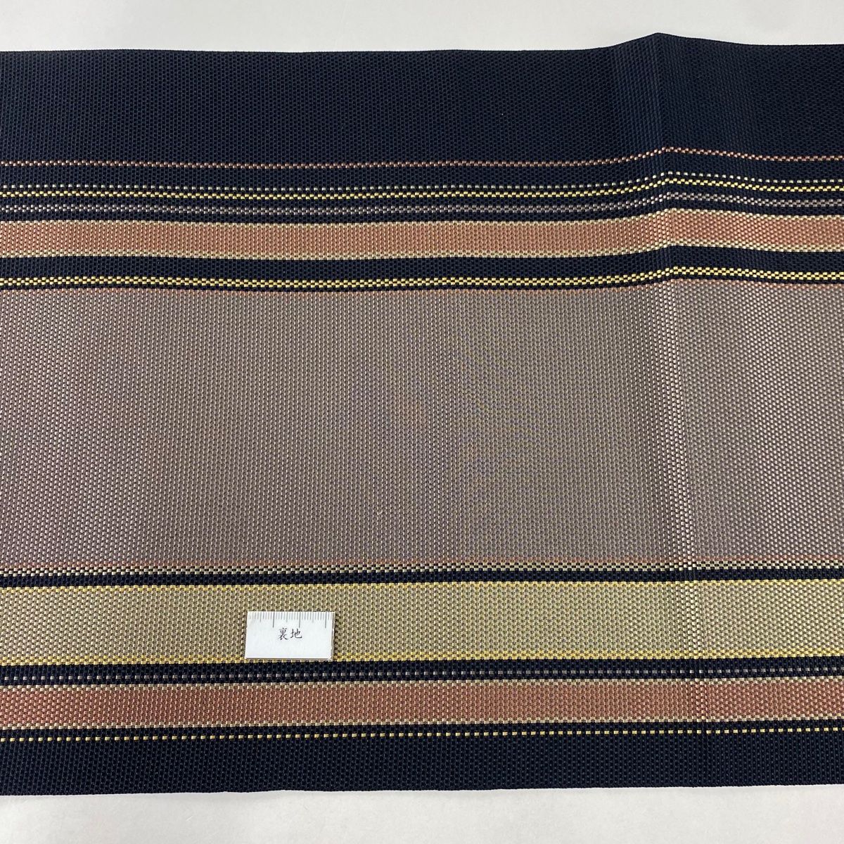 ≪3363≫　大胆なコプト文様　正絹八寸名古屋帯　松葉仕立て　　/