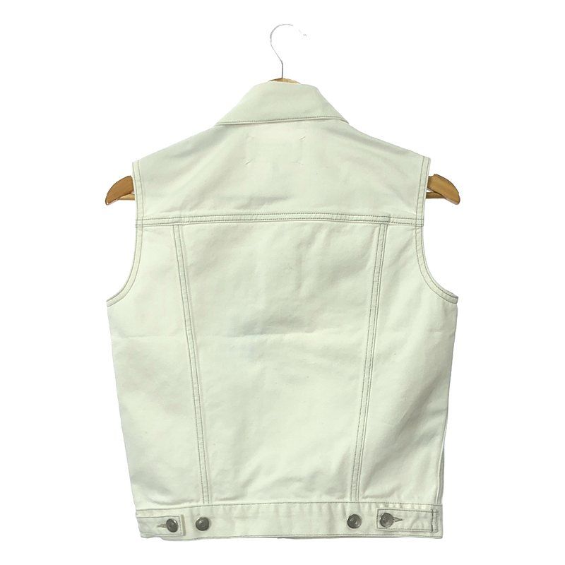 【美品】  Maison Margiela / メゾンマルジェラ | 2021SS | デニム ベスト | S | ホワイト | レディース 美品】 Maison Margiela / メゾンマルジェラ | 2021SS | デニム ベスト