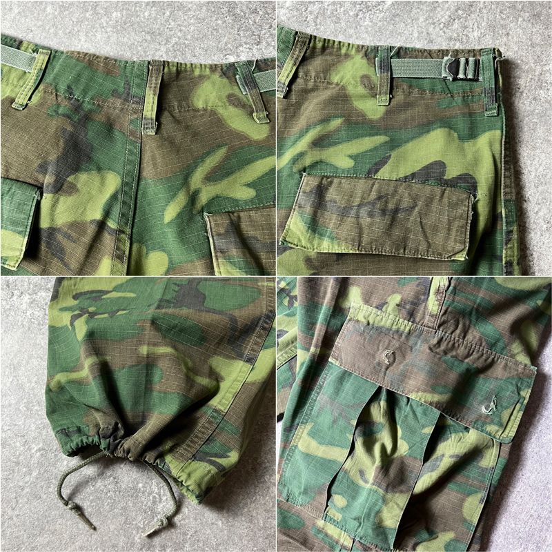 60s US ARMY 米軍実物 ERDL グリーンリーフ カモ ジャングル