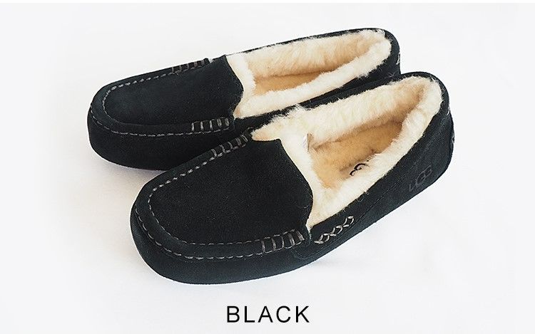 UGG Ansley ブラック モカシン UGG（アグ）の「UGG アグ ANSLEY（モカシン/デッキシューズ）」 - WEAR
