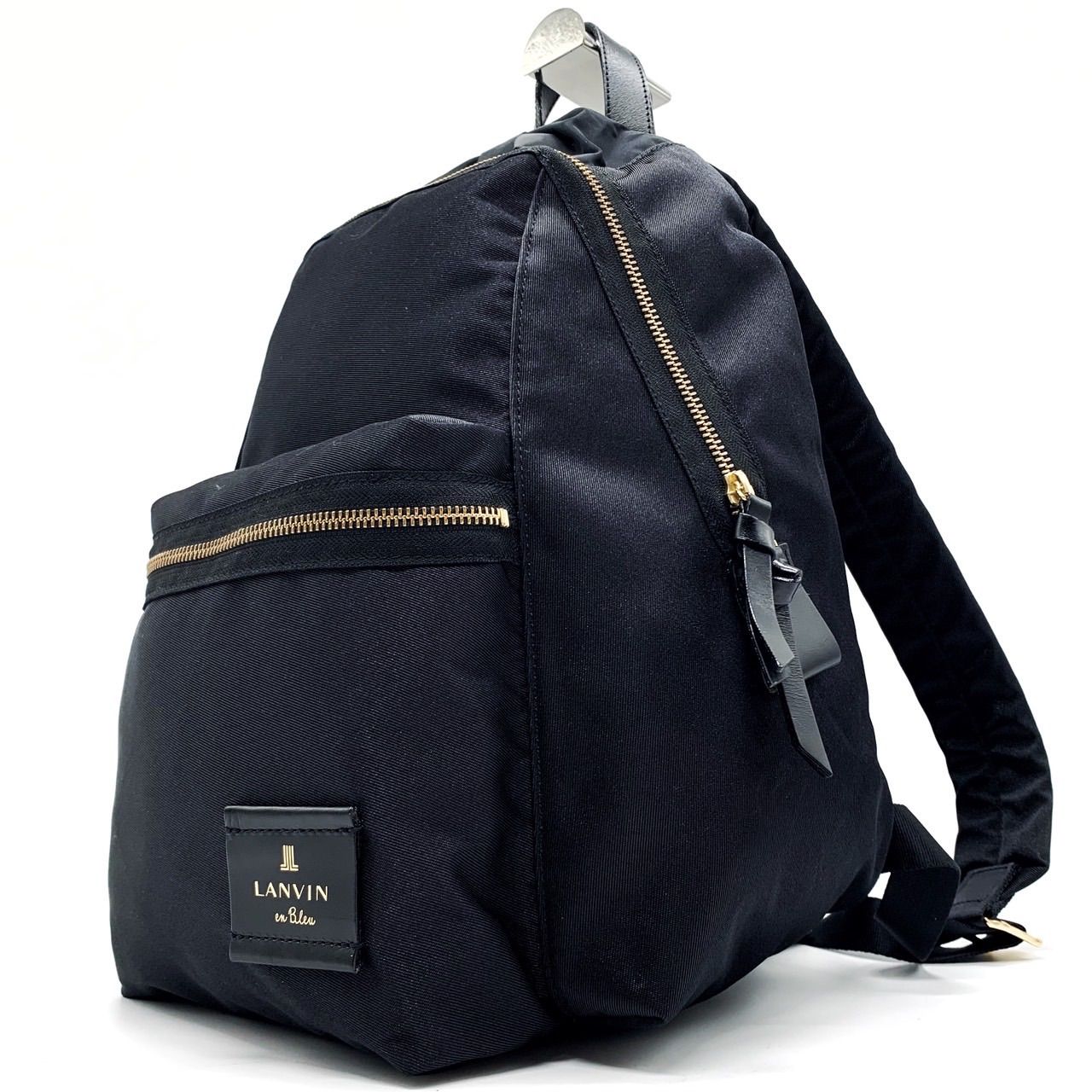✨良品✨ LANVIN ランバン リュックサック バッグパック ロゴ型押し 
