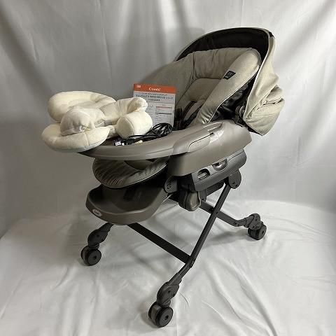 A001845  ベビー用品 ベビーラック Combi コンビ ホワイトレーベル ネムリラ AUTO SWING BEDi おやすみドームEG カラー ヘーゼルベージュ