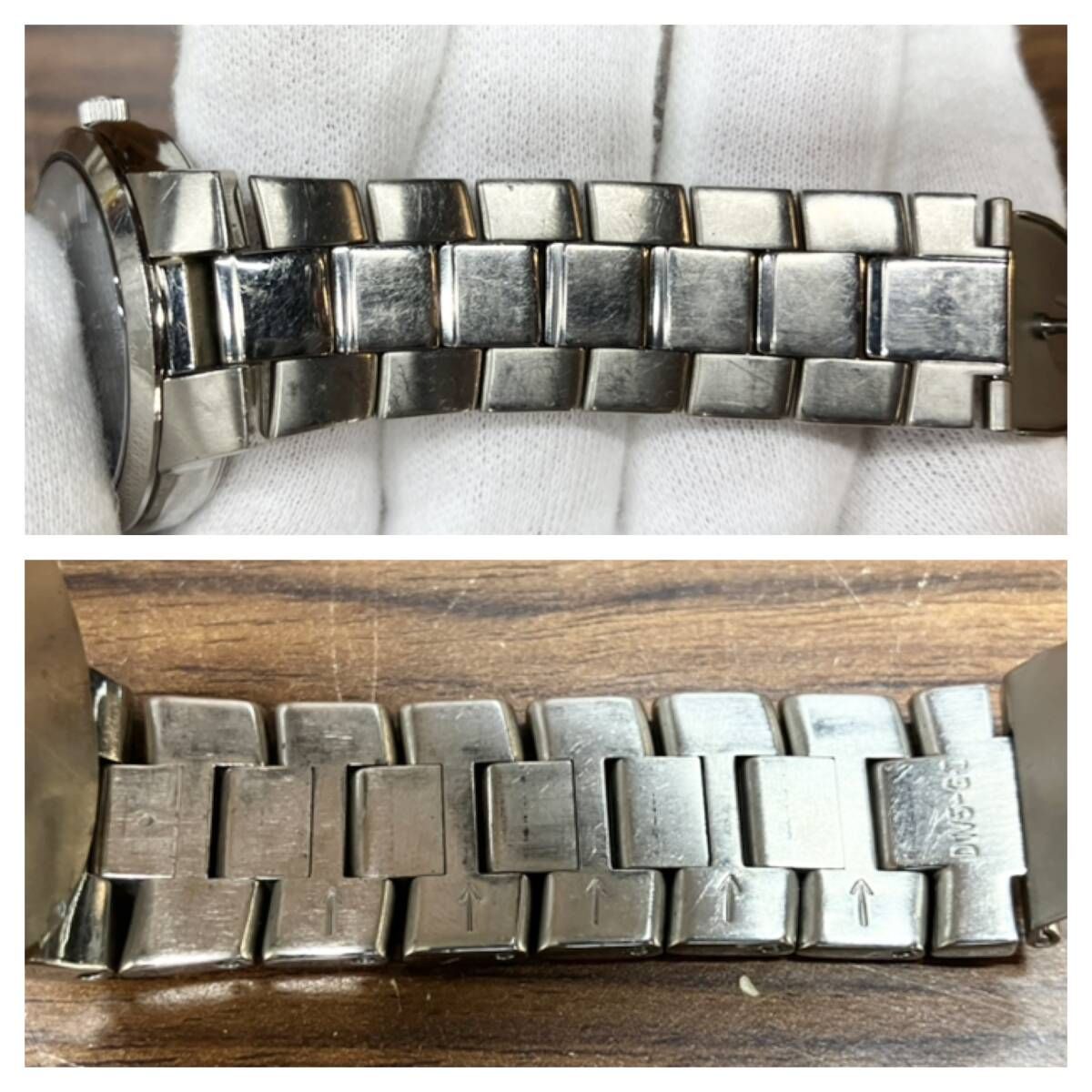 SEIKO アナログ腕時計 ネイビー　ジャンク品 dショッピング |セイコー ワイアード SEIKO WIRED クロノグラフ