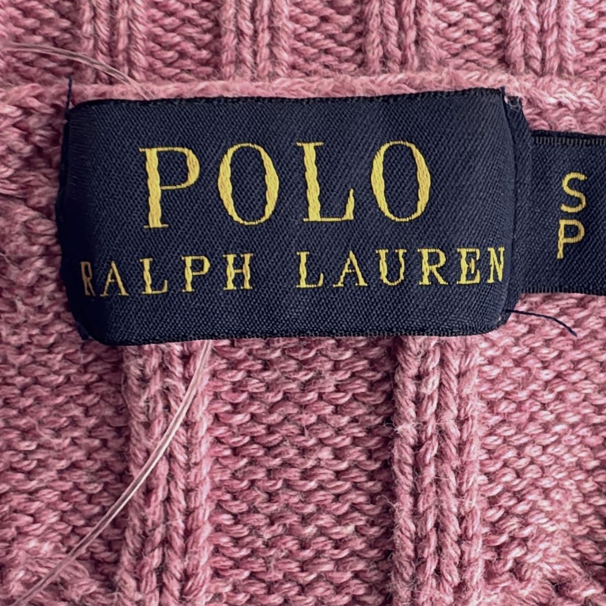 POLO RALPH LAUREN - POLObyRalphLauren(ポロラルフローレン) 長袖セーター サイズS レディース - ピンク Vネック POLObyRalphLauren(ポロラルフローレン) 長袖セーター サイズS
