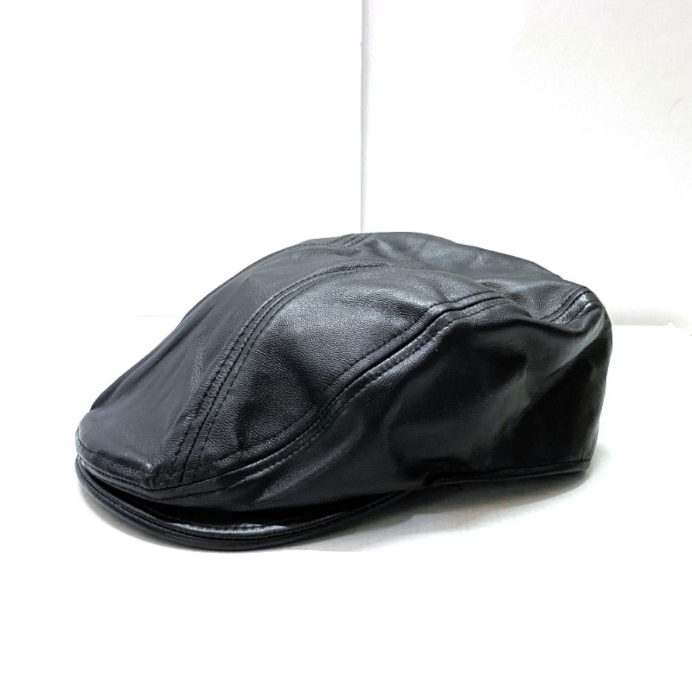03w18298 Schott Schott ショット 22AW LEATHER HUNTING CAP レザーハンチングキャップ ブラック 黒 メンズ 帽子 782-2974002