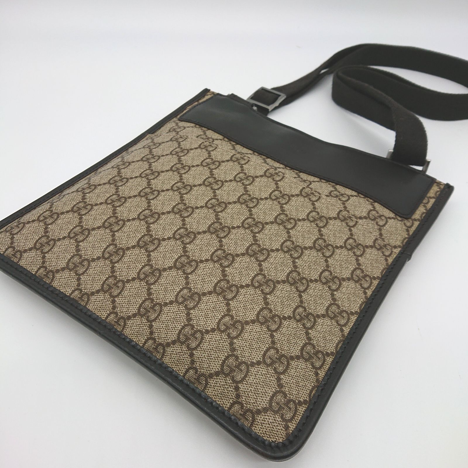 美品】GUCCI グッチ サコッシュ ショルダー GG柄 キャンバス PVC 