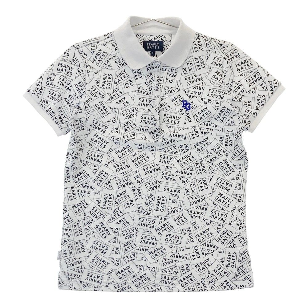 PEARLY GATES ドット柄ポロシャツ 0サイズ ビオニコシールボーダー半袖