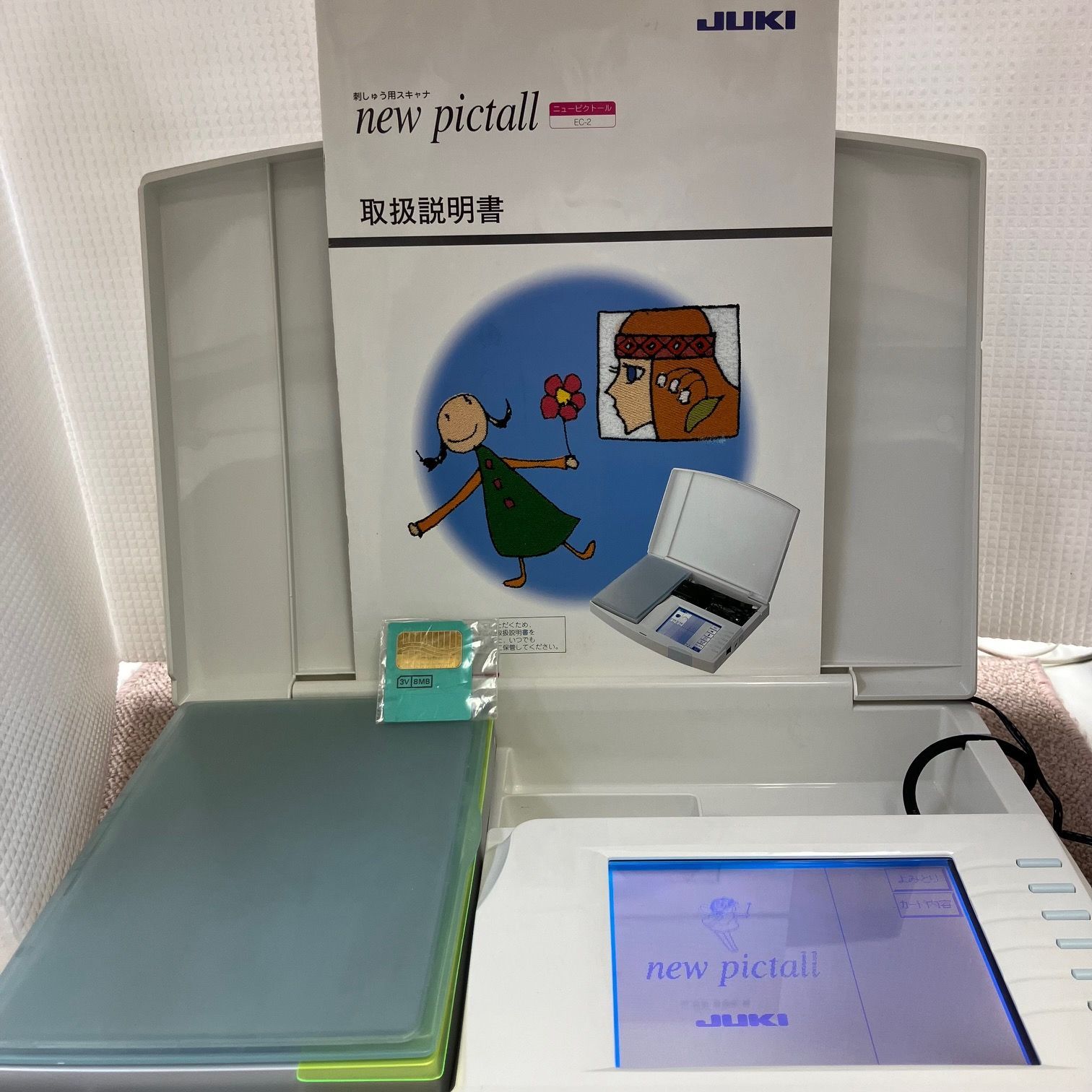 ジューキ JUKI 刺しゅうデータ作成機 new pictall EC-2 カード1枚 8MB 送料無料