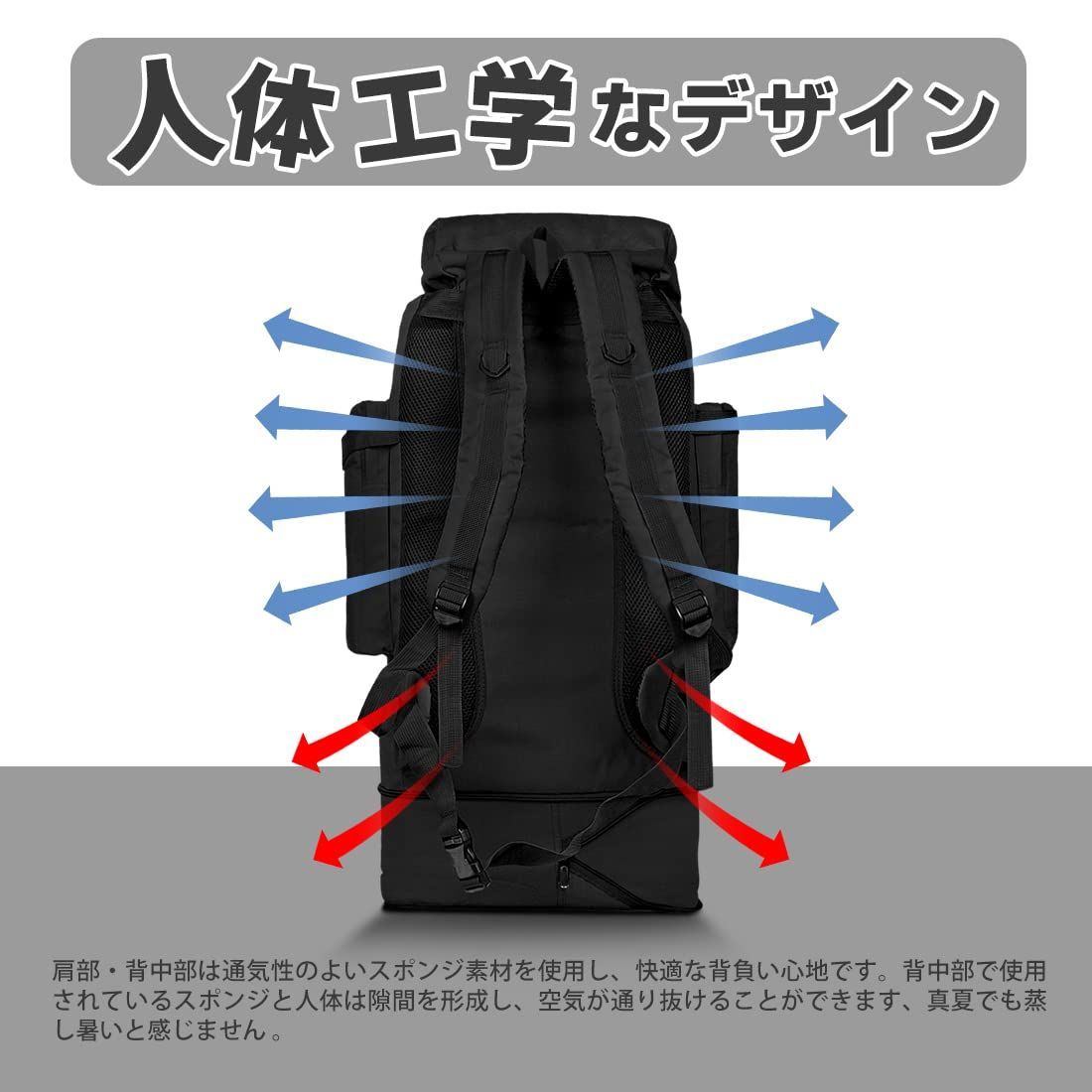 リュック メンズ 大容量 防水 耐久性 通気性 快適 軽量 バックパック PVC ジップアップ PC収納可 通勤 大学生 旅行 シンプル おしゃれ グ アウトドアリュック ランニング バッグ 登山リュック メンズ 登山