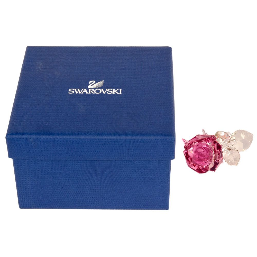 SWAROVSKI - スワロフスキー SWAROVSKI ブロッサミング ローズ ライトローズ オブジェ 置物 5094612 クリア ピンク【中古】 ブロッサミング ローズ Red | Swarovski
