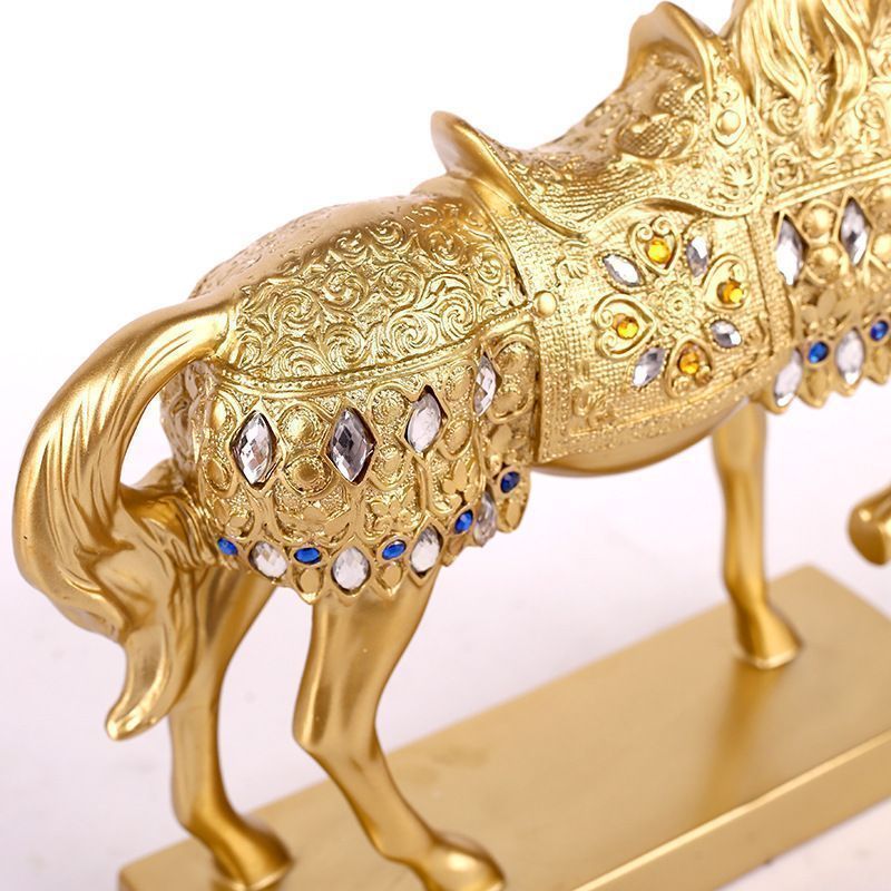 馬の置物 ヨーロピアンスタイル ホース オブジェ シルバーA レジン 工芸品 馬の置物 ヨーロピアンスタイル ホース オブジェ ゴールドA