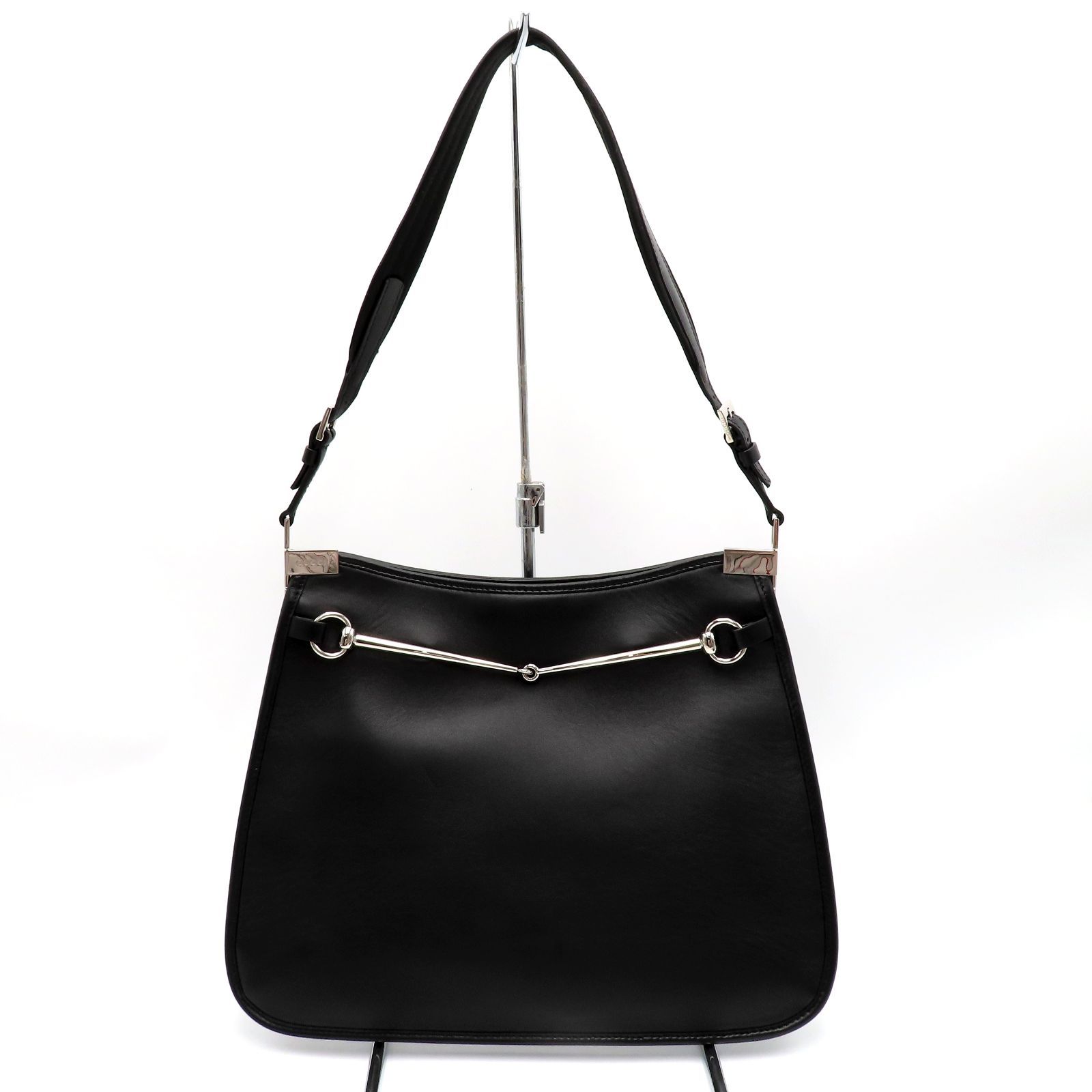 【未使用】 GUCCI グッチ ホースビット スリム レザー ショルダーバッグ 764160 gucci ブラック レディース GG 24SS horsebit ナッパレザー 79,750円