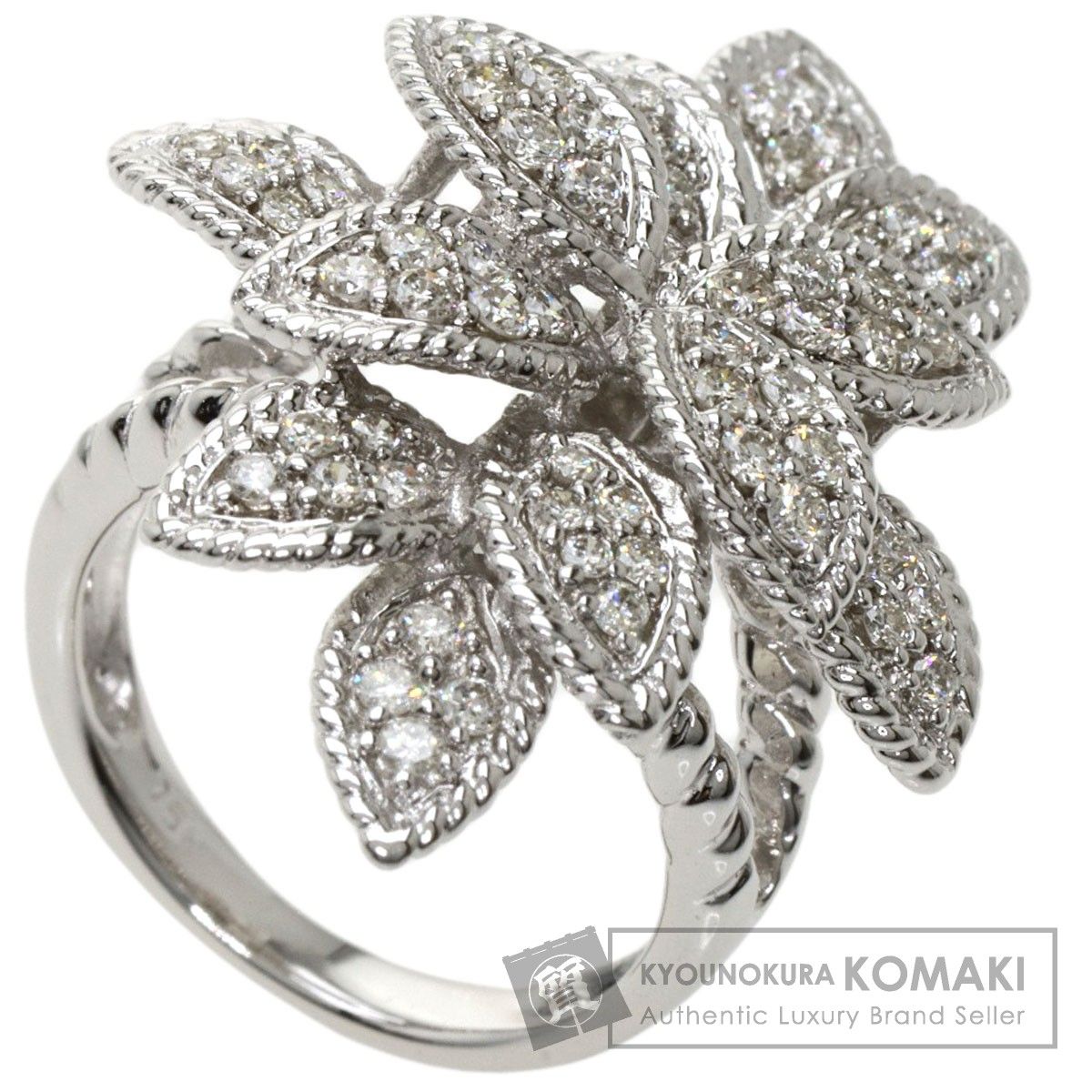 SELECT JEWELRY セレクトジュエリー ダイヤモンド リーフモチーフ ... SELECT JEWELRY ダイヤモンド リング・指輪 K18WG レディース