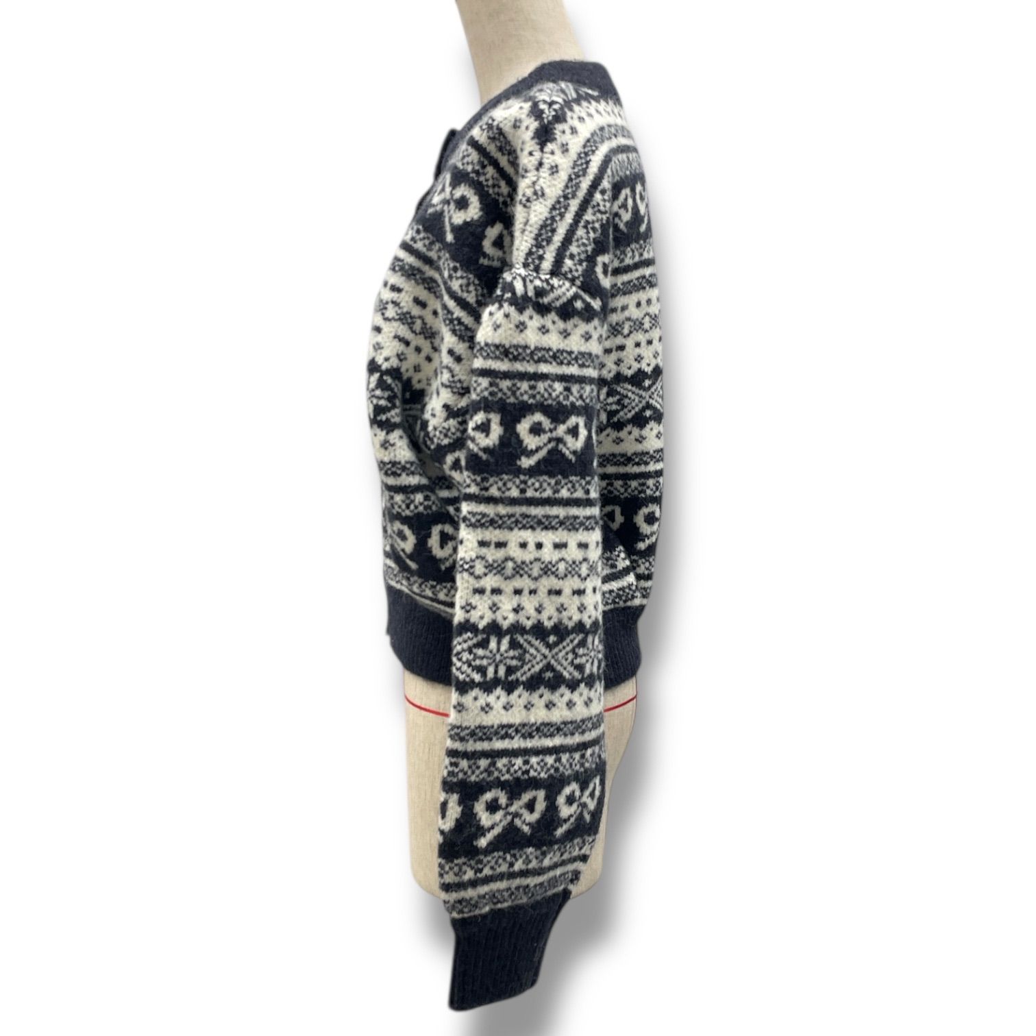 新品 未使用 タグ付き MOUSSY マウジー RIBBON FAIR ISLE ニット