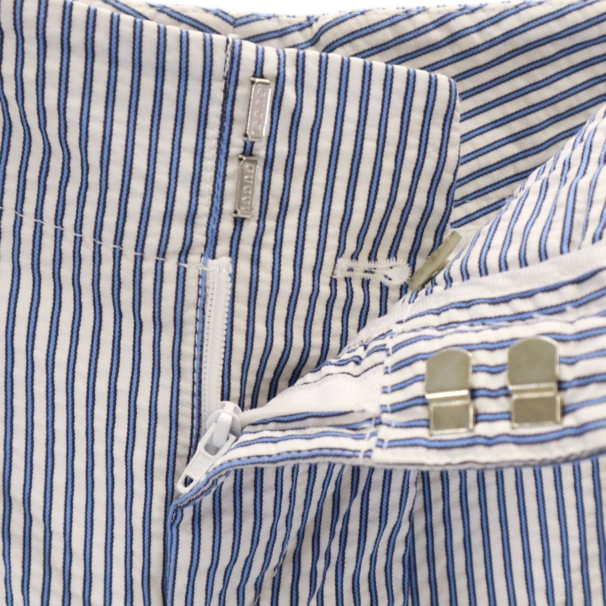 GUCCI グッチ イタリア製 ストライプ柄 シアサッカー ショートパンツ