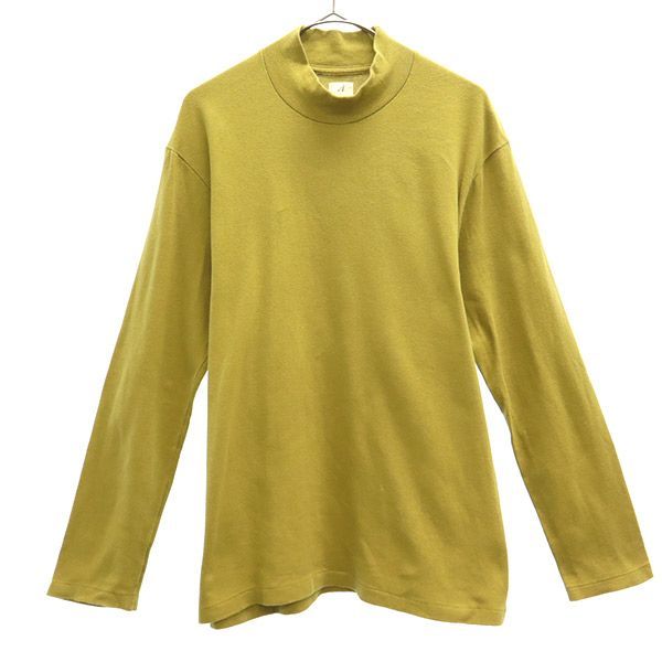 アナトミカ パリ 日本製 モックネック 長袖 Tシャツ M カーキ ANATOMICA PARIS ロンT メンズ 【中古】  【221213】