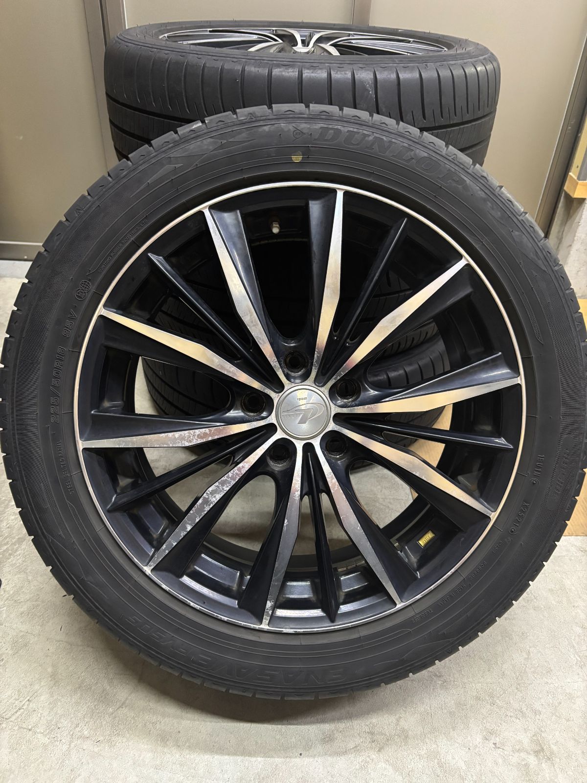 WEDS 18インチ タイヤホイール4本セット 225 50 18