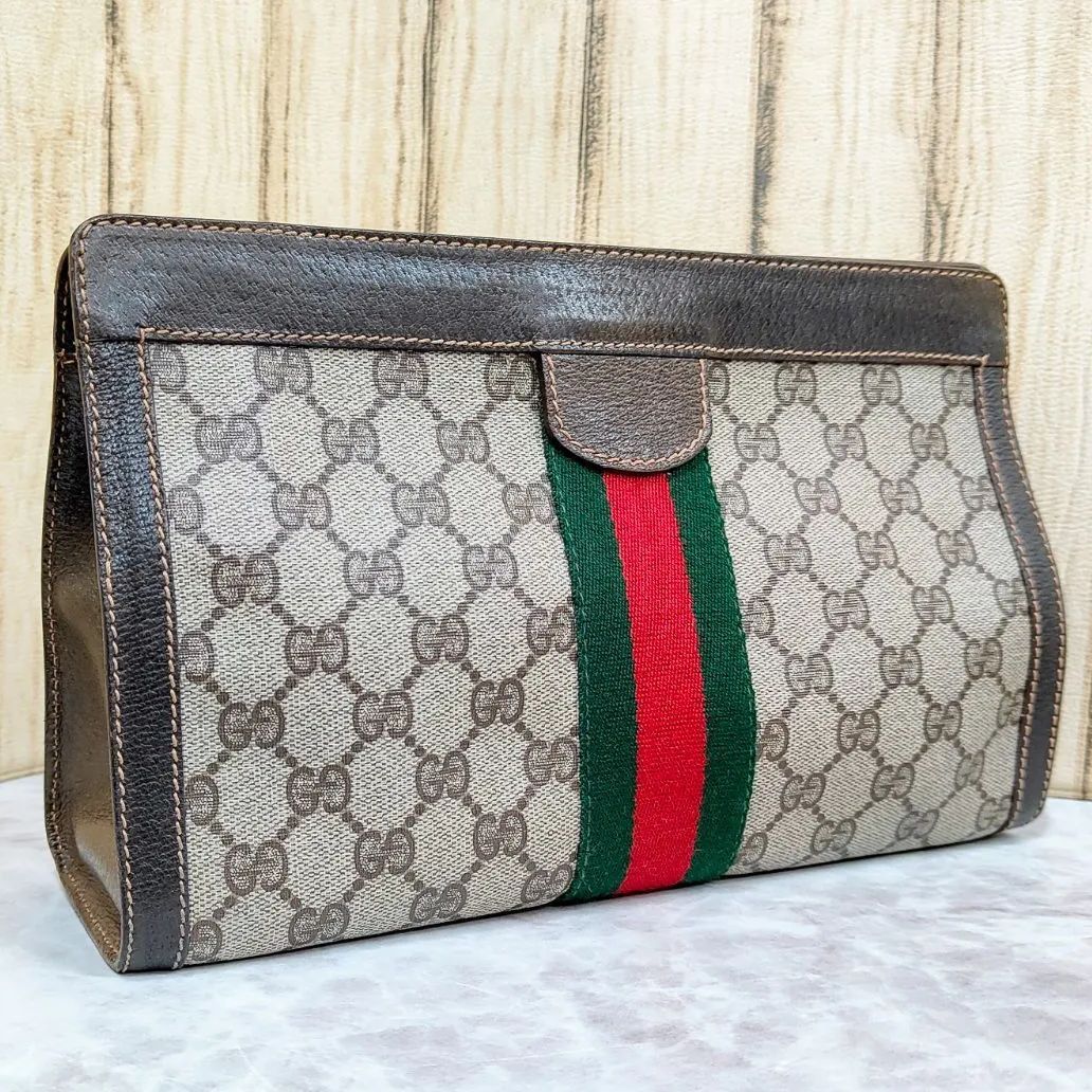 希少 極美品 ヴィンテージ】GUCCI グッチ シェリーライン クラッチバッグ ユニセックス （SNA）2241017003505VR - メルカリ