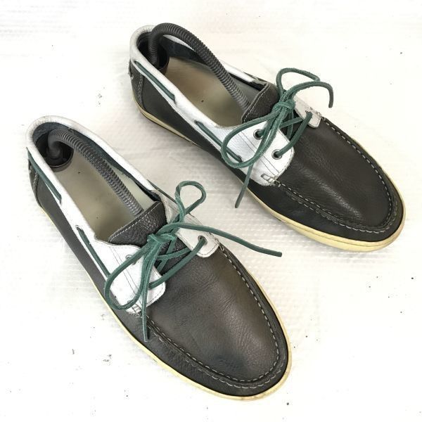 Paraboot (paraboot deck shoes [about 26.5-27.0-27.5/two-tone/gray x white/GRAY x WHITE] sneakers/shoes/trainers ◆ G-23 <sale>