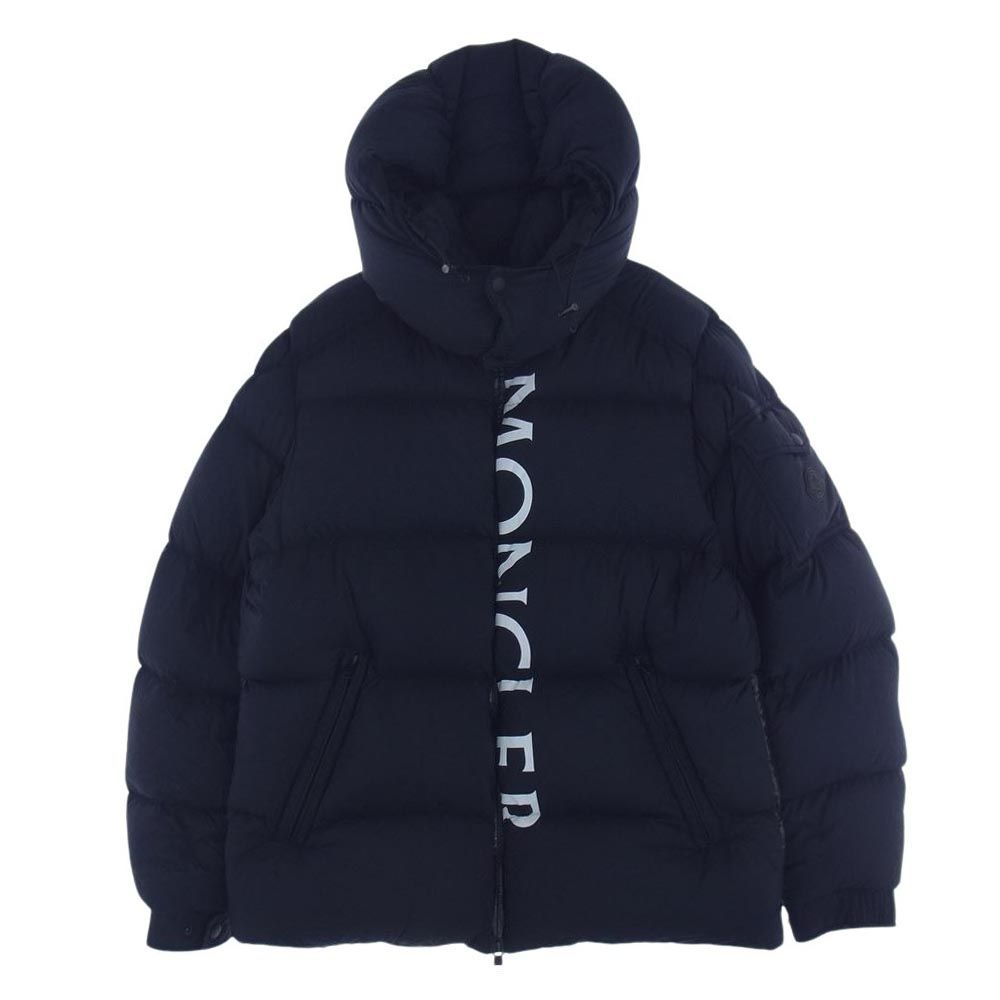 MONCLER モンクレール ダウンジャケット 20AW F20911B54410 国内正規品 MAURES マウレス ロゴワッペン プリント ダウン ジャケット ネイビー系 3【中古】