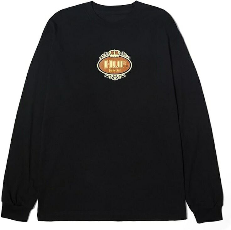 HUF Especial L/S T-Shirt Black L Tシャツ 送料無料