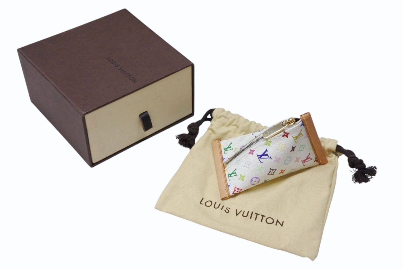 LOUIS VUITTON ルイヴィトン コインケース ベルランゴ モノグラム マルチカラー M58028 ゴールド金具 4b008405