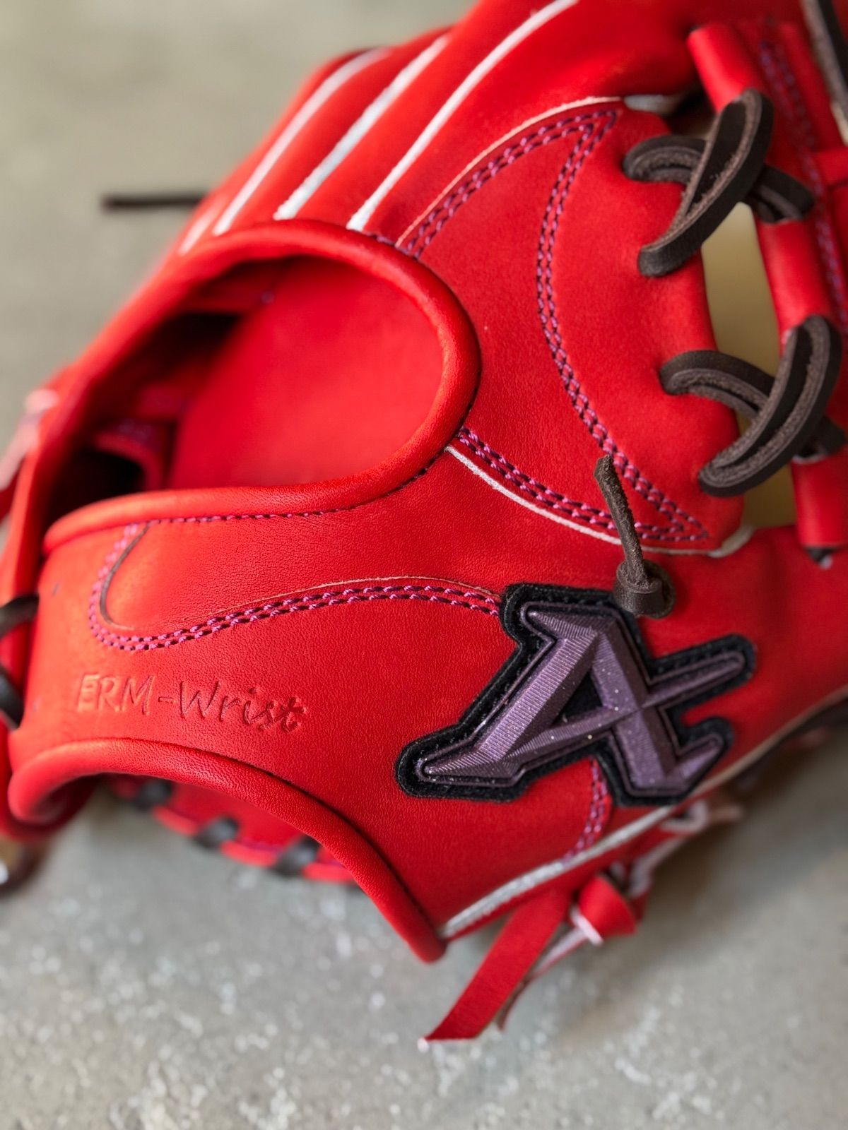  モデル NEO LINE ATOMS 硬式用グローブ 内野手用 026型 レッドオレンジ 硬式 グローブ